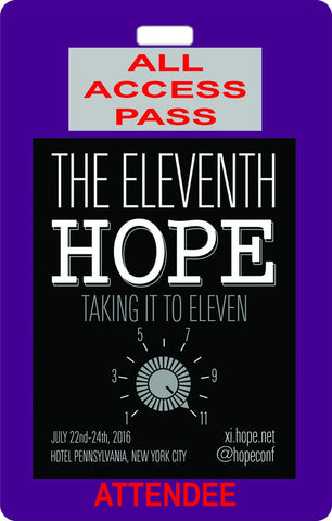 The Eleventh HOPE (2016): "Information Overload and the 'Last Foot' Problem" (Download)