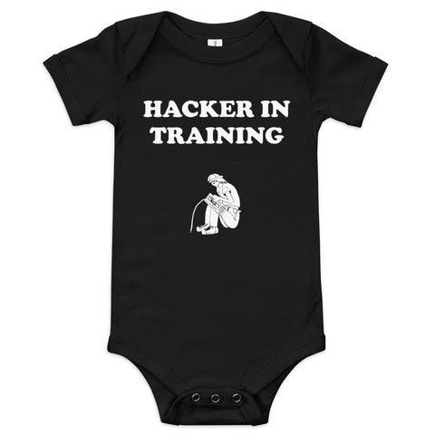 One Piece Bodysuit - Cotton - White Text