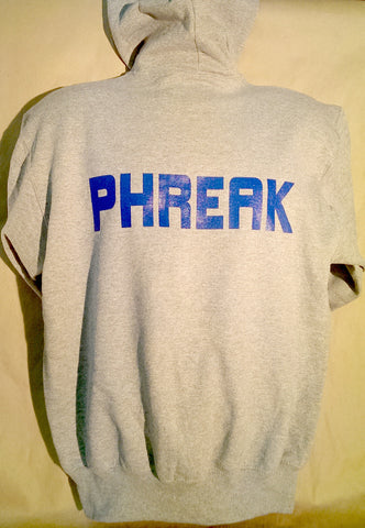 "PHREAK" Sweatshirt (gray w/zipper)